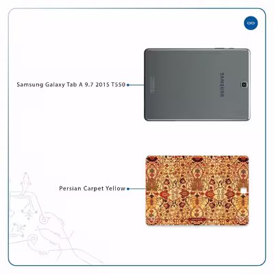 برچسب پوششی ماهوت مدل Iran-Carpet2 مناسب برای تبلت سامسونگ Galaxy Tab A 9.7 2015 T550