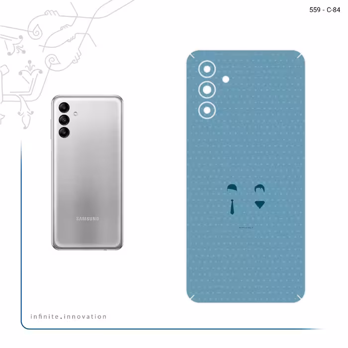 برچسب پوششی ماهوت مدل Minimal Miss and Mister مناسب برای گوشی موبایل سامسونگ Galaxy A04s