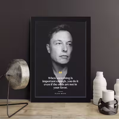 تابلو مدل انگیزشی ایلان ماسک Elon musk کدS1631-b