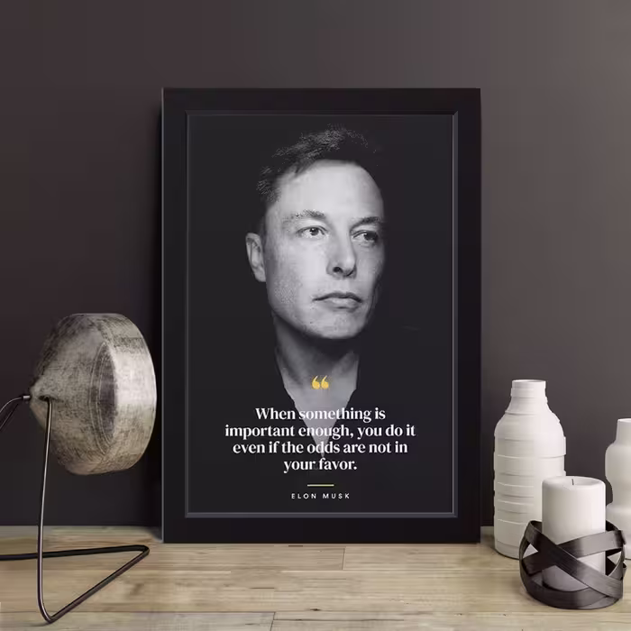 تابلو مدل انگیزشی ایلان ماسک Elon musk کدS1631-b
