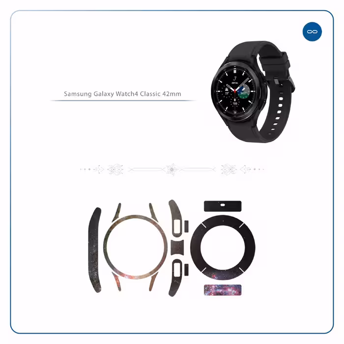 برچسب ماهوت طرح Universe by NASA 5 مناسب برای ساعت هوشمند سامسونگ Watch4 Classic 42mm