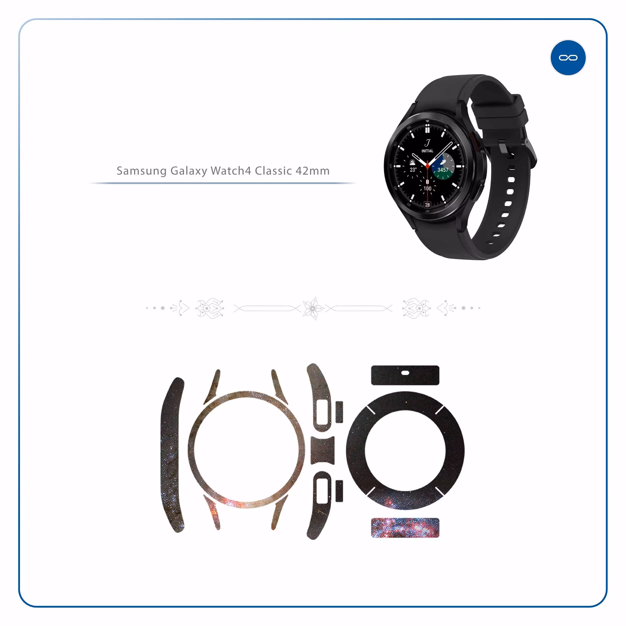 برچسب ماهوت طرح Universe by NASA 5 مناسب برای ساعت هوشمند سامسونگ Watch4 Classic 42mm