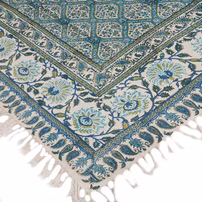 رومیزی قلمکار عطریان طرح شیخ لطف اله کد G478