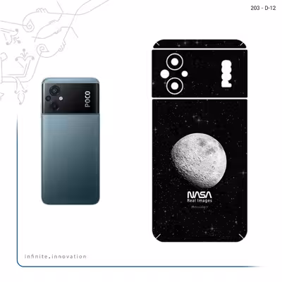 برچسب پوششی ماهوت مدل Moon_By_NASA مناسب برای گوشی موبایل شیائومی Poco M5