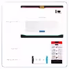 برچسب پوششی ماهوت مدل Metallic-White مناسب برای تبلت هوآوی Mediapad M6 10.8 2019