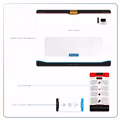 برچسب پوششی ماهوت مدل Metallic-White مناسب برای تبلت هوآوی Mediapad M6 10.8 2019