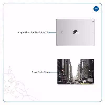 برچسب پوششی ماهوت مدل New York City مناسب برای تبلت اپل iPad Air 2013 A1476