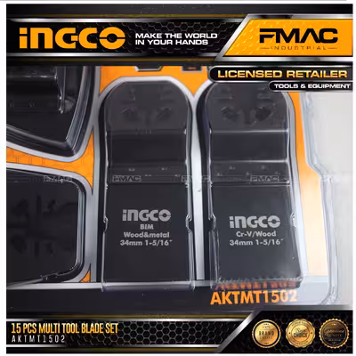 لوازم جانبی ابزار همه کاره اینکو مدل AKTMT1502-15-pcs/set مجموعه 15 عددی 