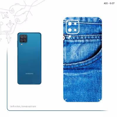 برچسب پوششی ماهوت مدل Fabric Texture 7 مناسب برای گوشی موبایل سامسونگ Galaxy A12