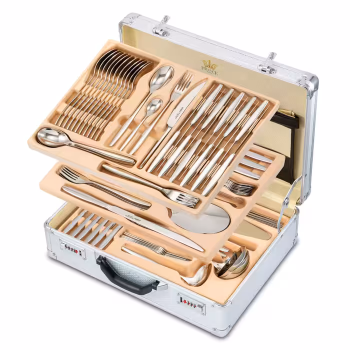 سرویس قاشق و چنگال 129 پارچه پرنس هوم  مدل UNIQUE کد 5792