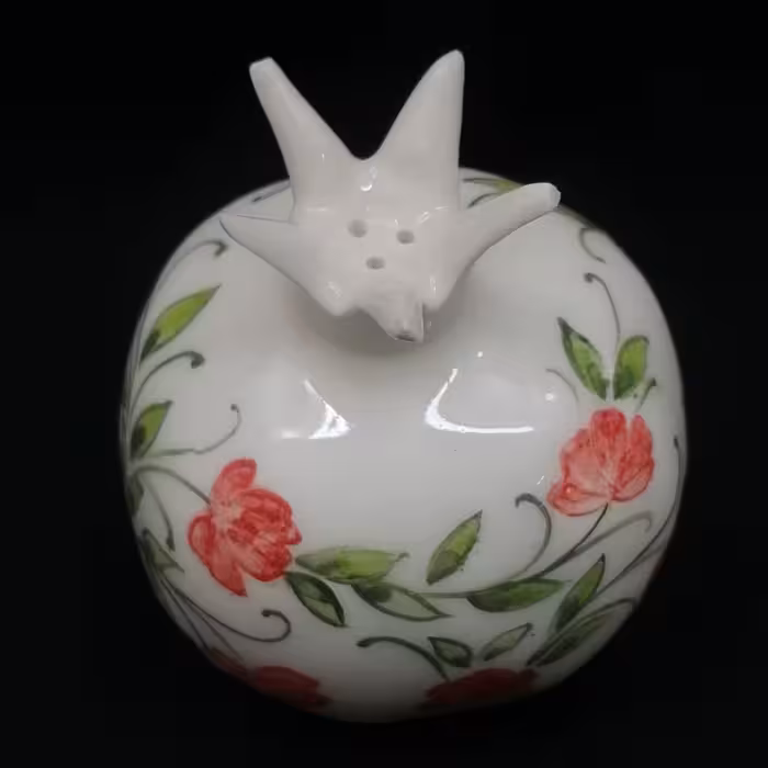  نمکدان سرامیکی هیوا مدل انار طرح پیچک کد 10910443