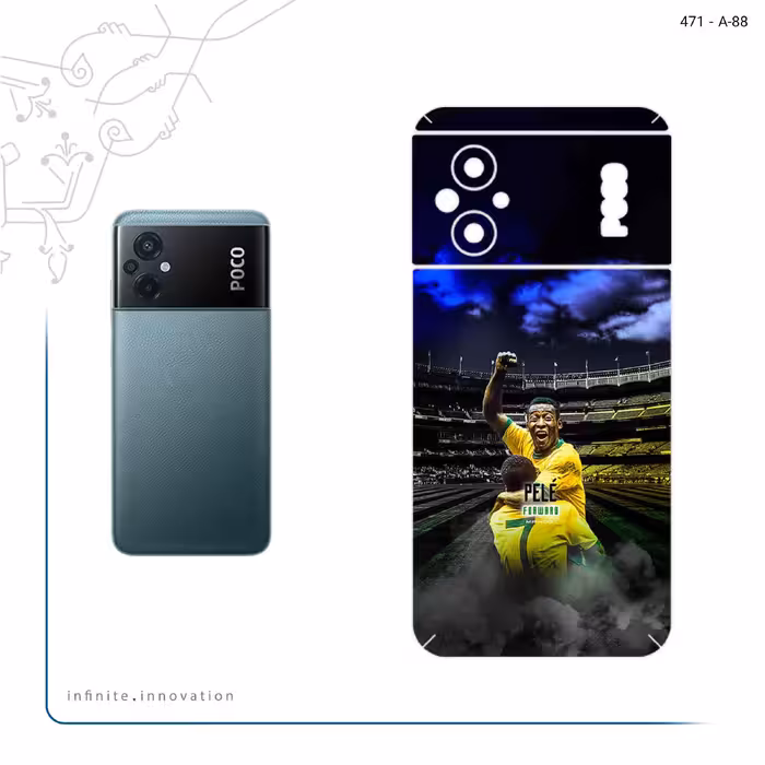 برچسب پوششی ماهوت مدل Pele مناسب برای گوشی موبایل شیائومی Poco M5