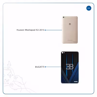 برچسب پوششی ماهوت مدل BUGATTI مناسب برای تبلت هوآوی Mediapad X2 2015
