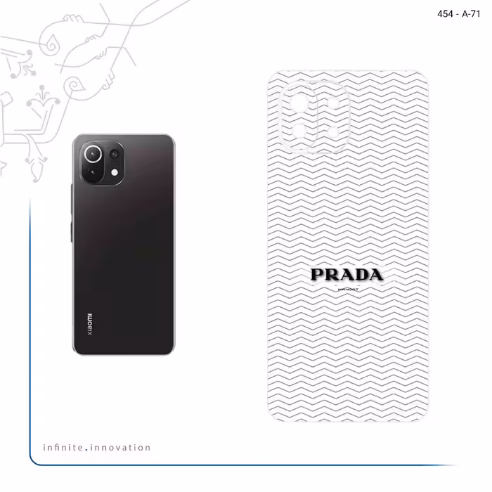 برچسب پوششی ماهوت مدل Prada مناسب برای گوشی موبایل شیائومی MI 11 LITE