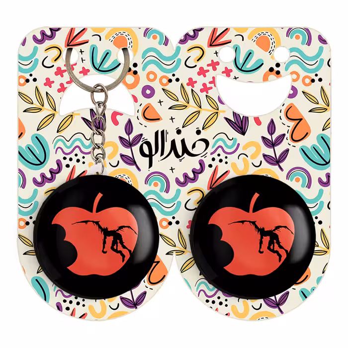 پیکسل خندالو مدل  سیب ریوک انیمه دفترچه مرگ کد 11312 به همراه جاکلیدی