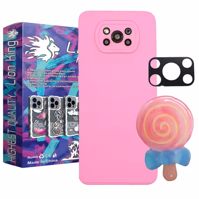     کاور لاین کینگ مدل Slsabnabati مناسب برای گوشی موبایل  شیائومی Poco X3 / X3 Pro به همراه پایه نگهدارنده و محافظ لنز