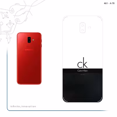 برچسب پوششی ماهوت مدل Calvin Klein مناسب برای گوشی موبایل سامسونگ Galaxy J6 Plus