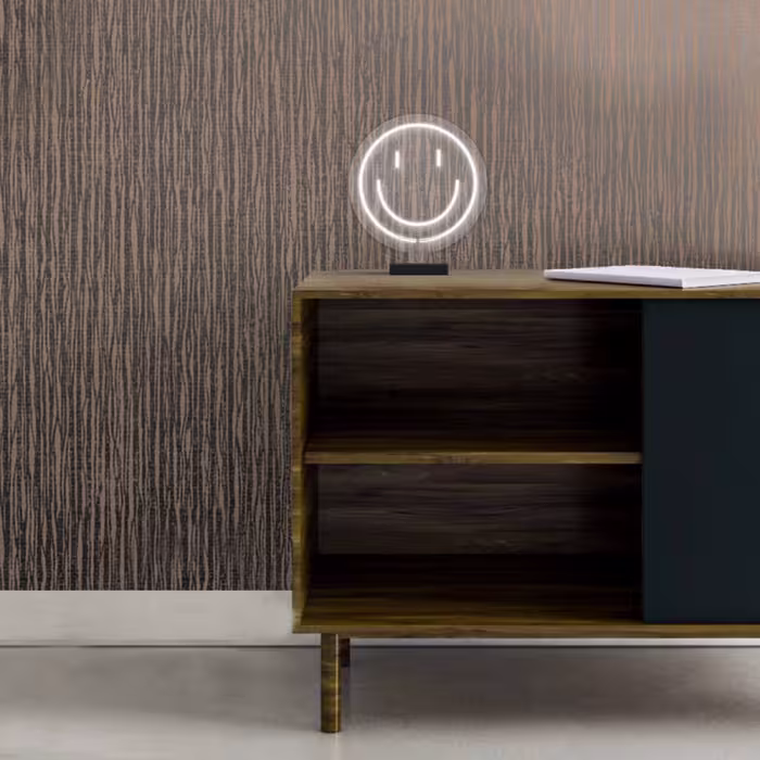 چراغ رومیزی مدل ریموت دار SMILE-GL_WHT-GLASS