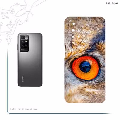 برچسب پوششی ماهوت مدل Owl eyes مناسب برای گوشی موبایل شیائومی Redmi 10 Prime