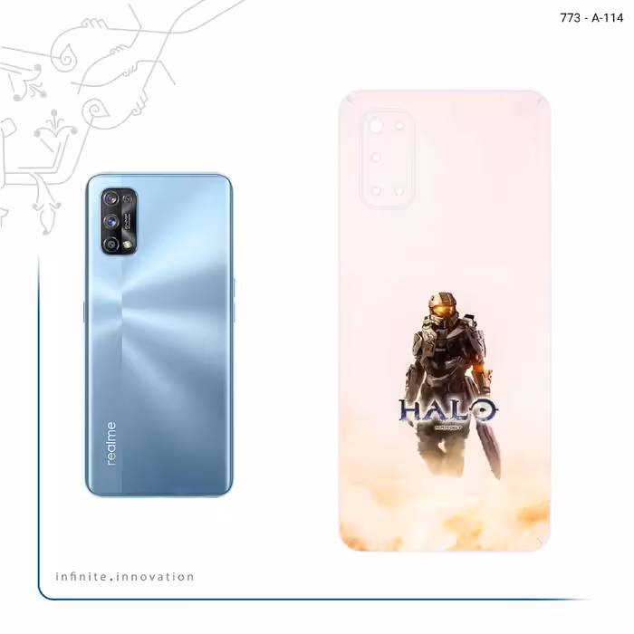 برچسب پوششی ماهوت مدل Halo Game Series مناسب برای گوشی موبایل ریلمی 7 Pro