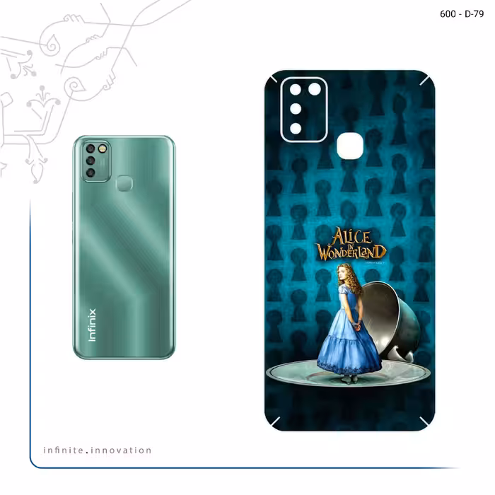 برچسب پوششی ماهوت مدل Alice in Wonderland مناسب برای گوشی موبایل اینفینیکس Smart 6 X657B