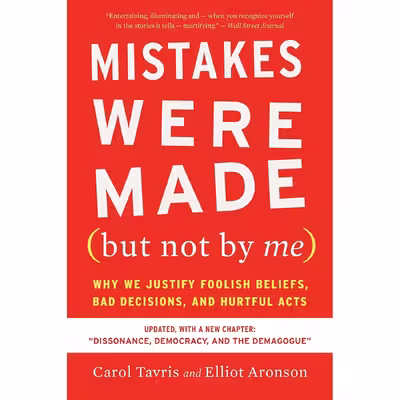 کتاب Mistakes Were Made  اثر Carol Tavris and Elliot Aronson انتشارات Mariner Books