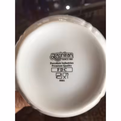 قوری چینی زرین ایران مدل رزفلاور درجه عالی