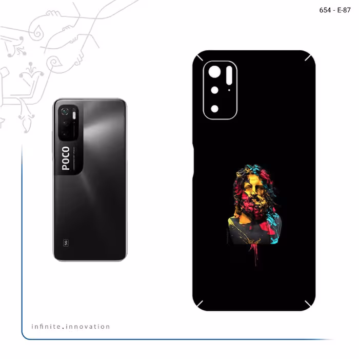 برچسب پوششی ماهوت مدل Painted Sculpture Digital Art مناسب برای گوشی موبایل شیائومی Poco M3 Pro 5G