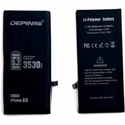 باتری اپل سوپر تقویت برند DEPIN ظرفیت 3530 میلی آمپر مناسب IPHONE XR