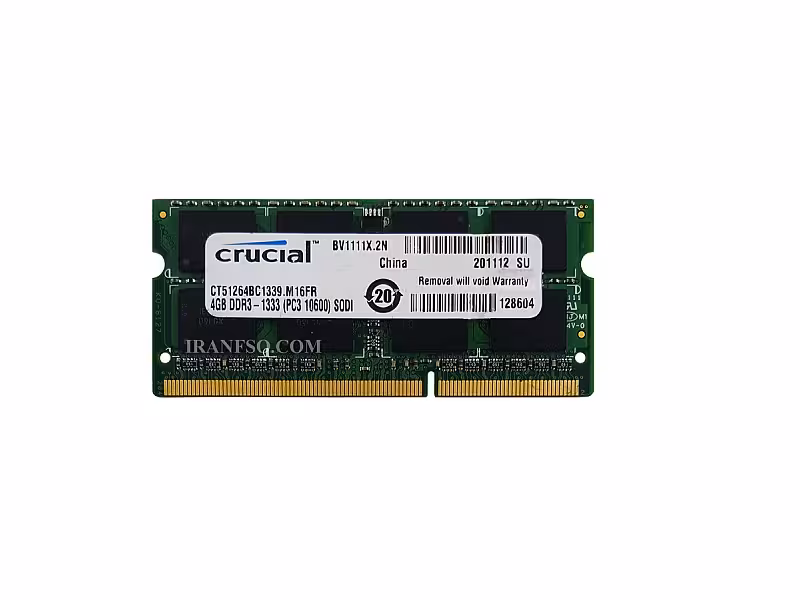 رم لپ تاپ 4 گیگ Crucial DDR3-1333-10600 MHz 1.5V
