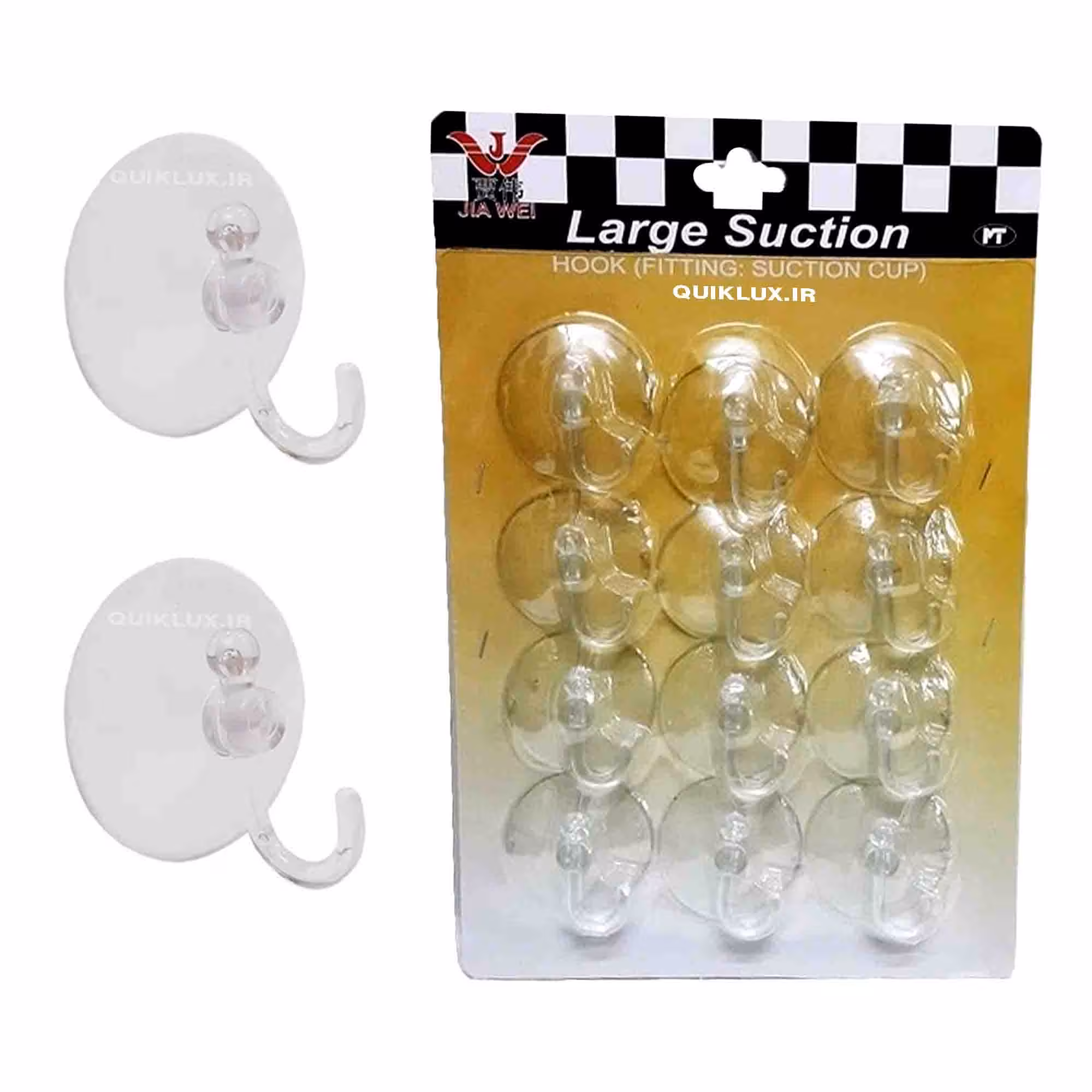 چسبونک شیشه سایز 5cm بسته 12 عددی