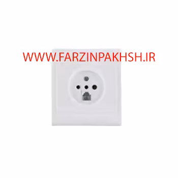 پریز تلفن دو منظوره توکار پارت الکتریک مدل مهتاب 7806