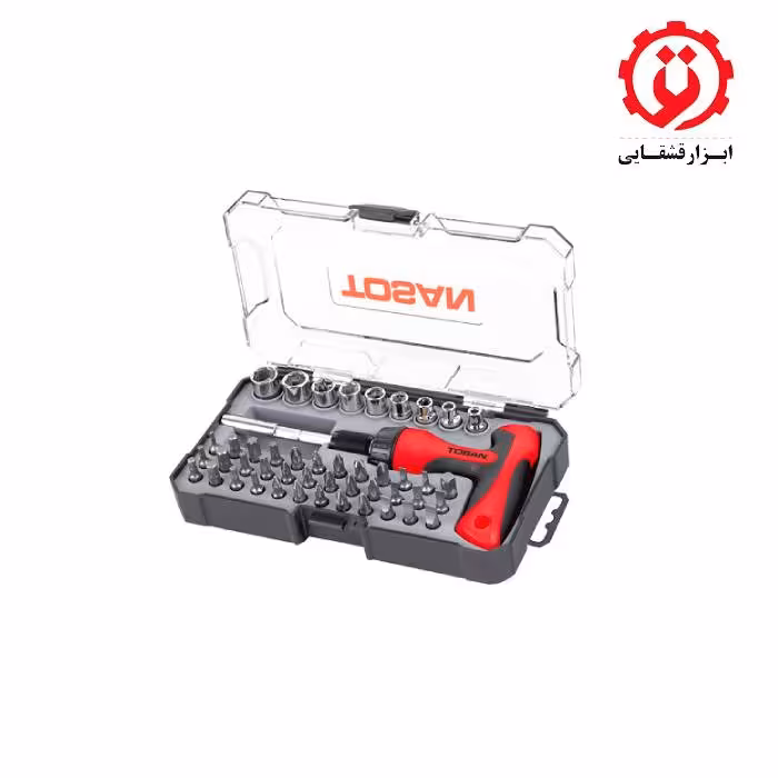 ست پیچ گوشتی و بکس 47 عددی توسن مدل T814-S47