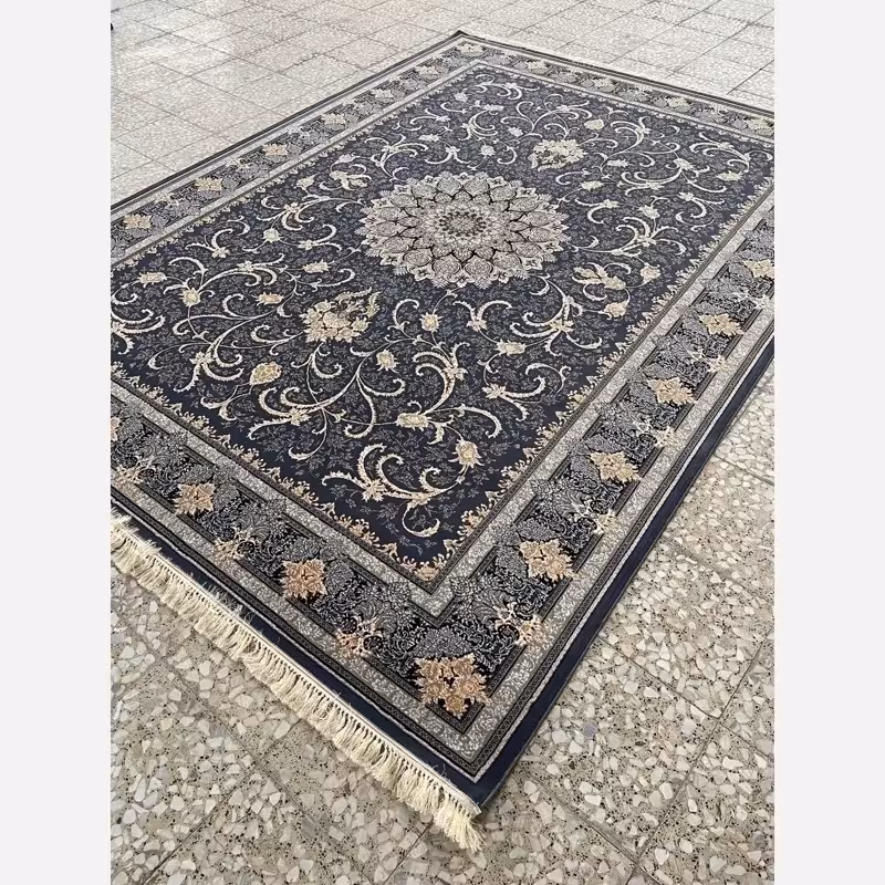 فرش ماشینی کاشان 700شانه 6متری طرح طناز دلفینی(باارسال رایگان)