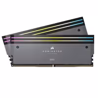 رم DDR5 دسکتاپ 32 گیگابایت 6000MHz CL30 کورسیر مدل DOMINATOR TITANIUM BLACK دو کاناله