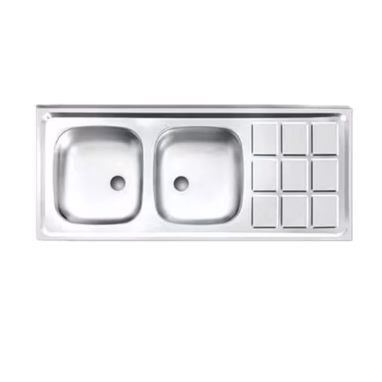 سینک اخوان دو لگن سایز 120 * 60 بسته چهار عددی