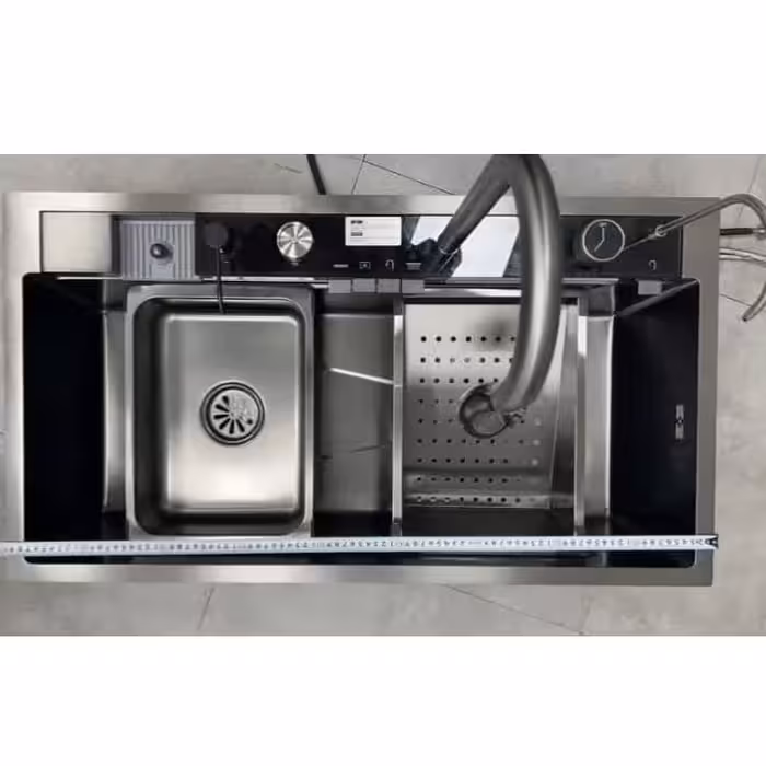 سینک آبشاری 5 کلید 90 سانت هایشنگ دودی