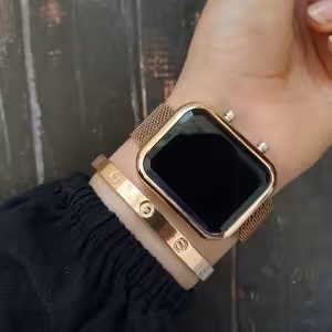 ساعت مچی ال ای دی بند حصیری led