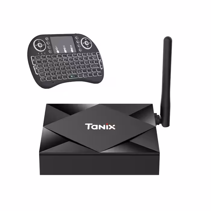 اندروید باکس تانیکس مدل 4/64- TX6S به همراه کیبورد هوشمند تاچ پد | کالا مکس