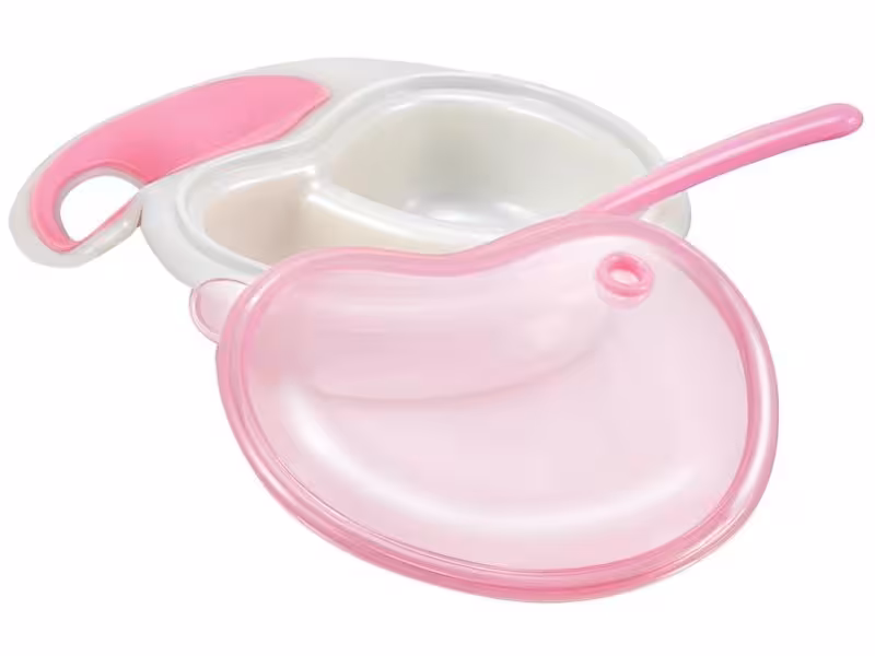 کاسه مایکروفر 2قسمتی دربدار باقاشق و دسته کد5312