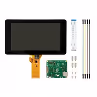 نمایشگر و تاچ اسکرین خازنی 7 اینچ رزبری پای Raspberry Pi – محصول Element 14