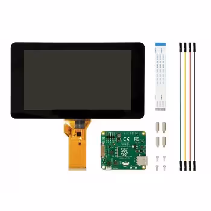 نمایشگر و تاچ اسکرین خازنی 7 اینچ رزبری پای Raspberry Pi – محصول Element 14