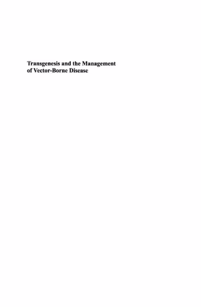 خرید و دانلود نسخه کامل کتاب Transgenesis and the Management of Vector-Borne Disease