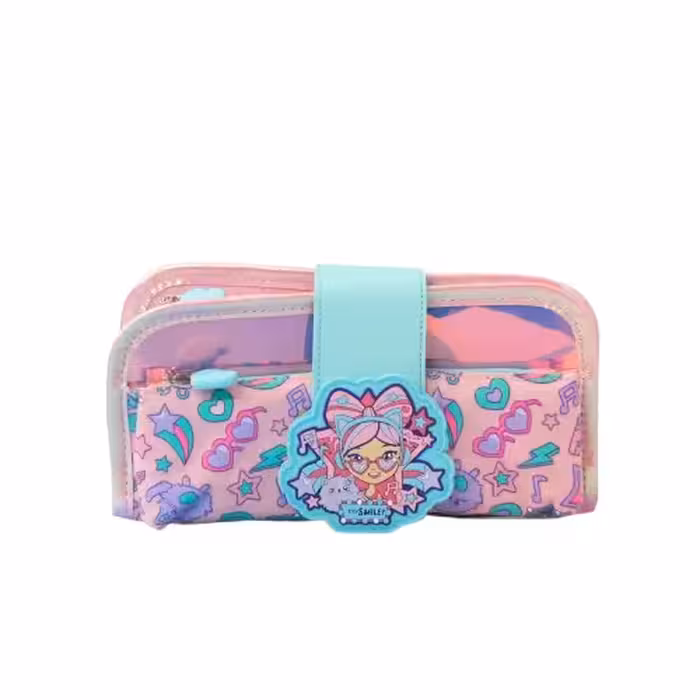 جامدادی رنگارنگ براق طرح دختر کد 6569