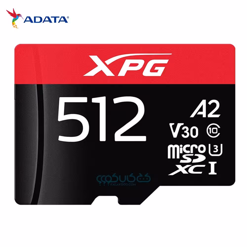 کارت حافظه microSDXC ای دیتا مدل V30 A2 ظرفیت 512 گیگابایت