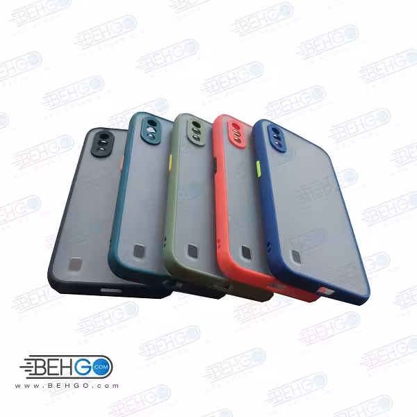 قاب گوشی سامسونگ a01 و m01 کاور محافظ دور رنگی پشت مات با برجستگی لنز دوربین گوشی موبایل Fashion Case Samsung M01 / A01