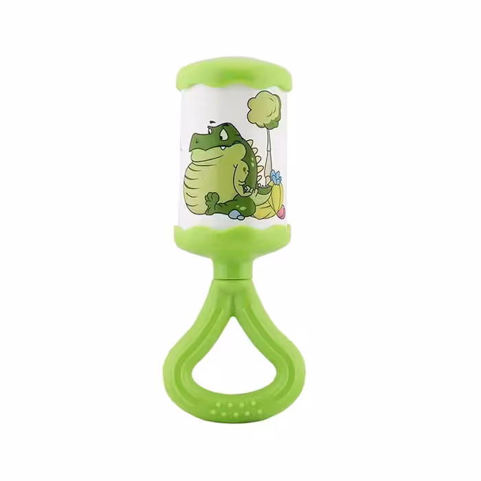 اسباب بازی جغجه ساره مدل کلاسیک رنگ سبز و نارنجی