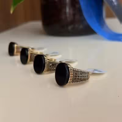 انگشتر استیل رنگ ثابت مردانه کد tw10045