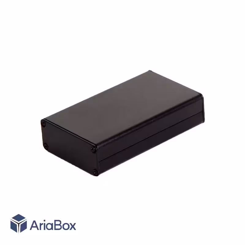 جعبه پروفیل آلومینیومی الکترونیکی مشکی ABL401-A2 با ابعاد 20×50×80 میلی متر