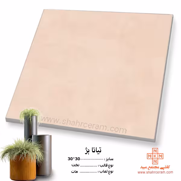 سرامیک تیانا بژ 30*30 کاشی مجتمع
